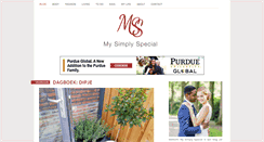 Desktop Screenshot of mysimplyspecial.com